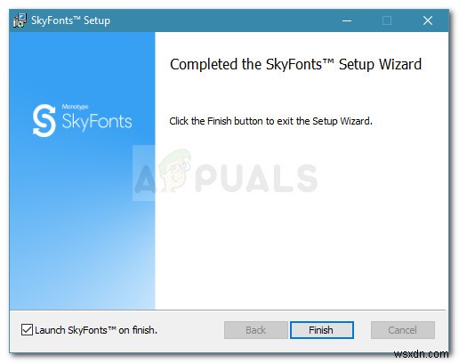 วิธีการติดตั้งฟอนต์ด้วย SkyFonts บน Windows 