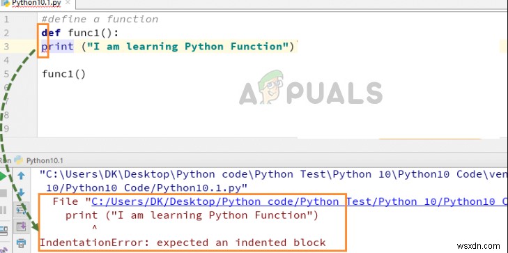 แก้ไข:ข้อผิดพลาดการเยื้องPython 