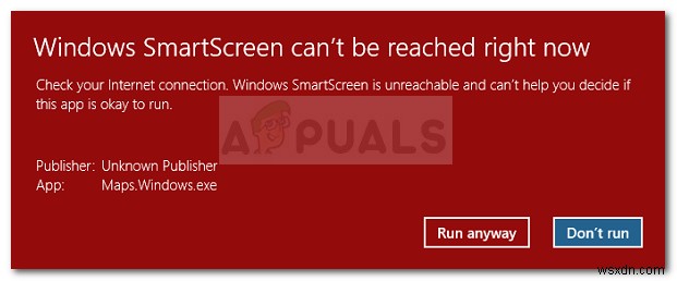 วิธีแก้ไข  ไม่สามารถเข้าถึง Windows Smartscreen  