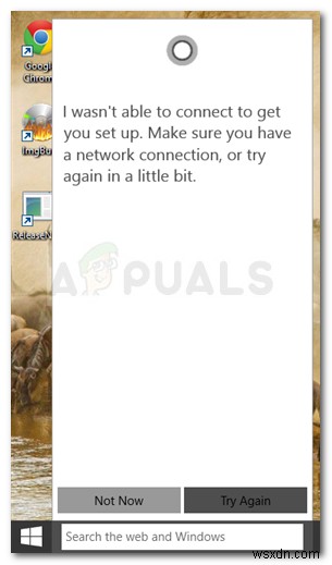 แก้ไข:Cortana ไม่เชื่อมต่อกับอินเทอร์เน็ต