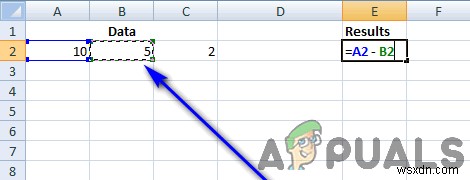 วิธีการลบใน Excel 