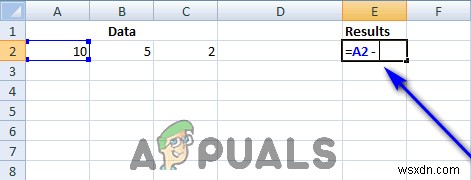 วิธีการลบใน Excel 