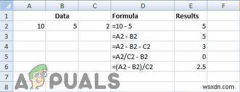 วิธีการลบใน Excel 