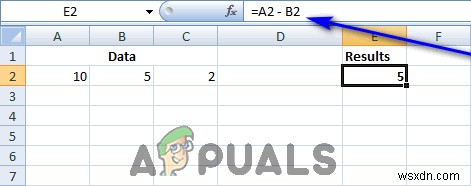 วิธีการลบใน Excel 