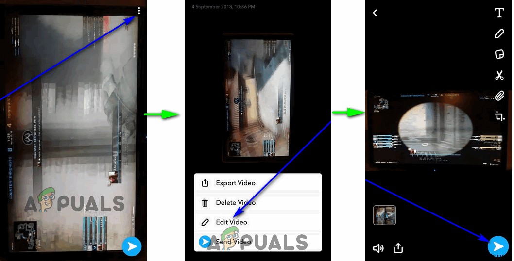 วิธีอัปโหลดรูปภาพหรือวิดีโอที่จัดเก็บไว้ในอุปกรณ์ของคุณไปยัง Snapchat 