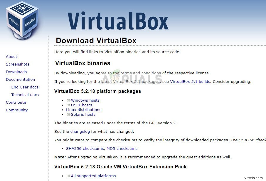 แก้ไข:VirtualBox ไม่เปิดขึ้น 