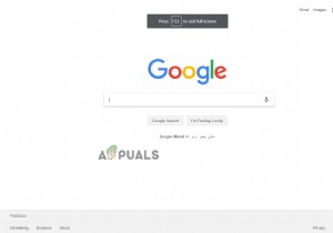 วิธีเข้าและออกจากโหมดเต็มหน้าจอบน Google Chrome 