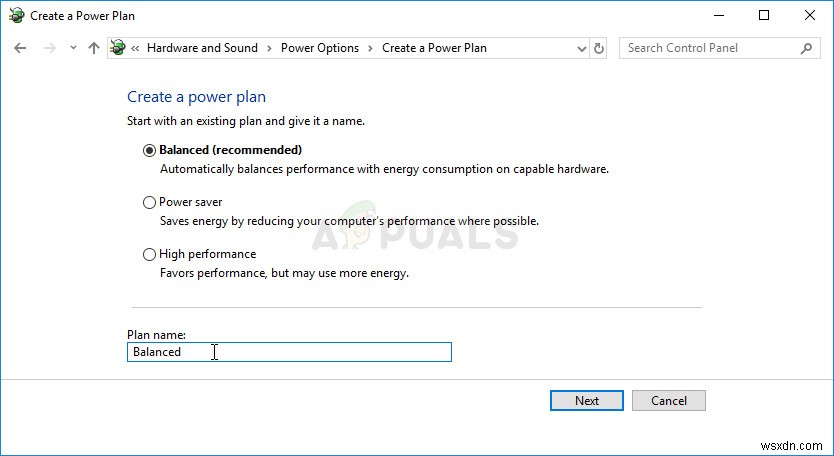 วิธีคืนค่าตัวเลือกแผนพลังงานที่หายไปใน Windows 10 