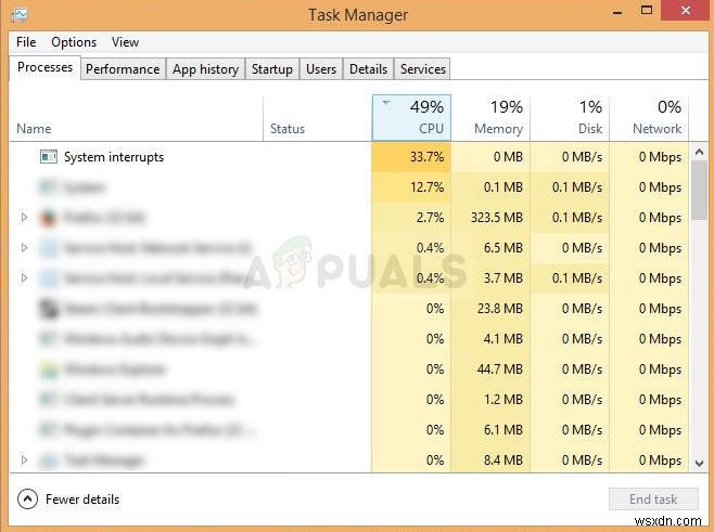 แก้ไข:การเรียกกระบวนการรอการตัดบัญชีและขัดจังหวะบริการประจำ การใช้ CPU และดิสก์สูงใน Windows 10 