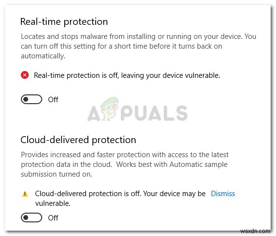 แก้ไข:Windows Defender บล็อก Avast Antivirus (VisthAux.exe) 