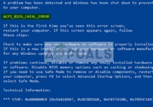 แก้ไข:ACPI_BIOS_ERROR