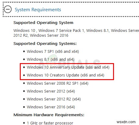 แก้ไข:ไม่รองรับ .NET Framework 4.7 บนระบบปฏิบัติการนี้ 