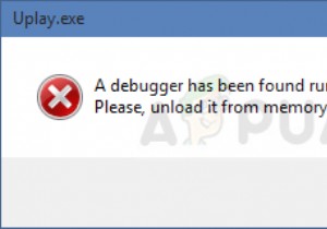 แก้ไข:พบดีบักเกอร์ทำงานอยู่ในระบบของคุณ 