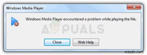 แก้ไข:Windows Media Player พบปัญหาขณะเล่นไฟล์ 