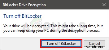 วิธีเปิดหรือปิด BitLocker สำหรับไดรฟ์ระบบใน Windows 10 