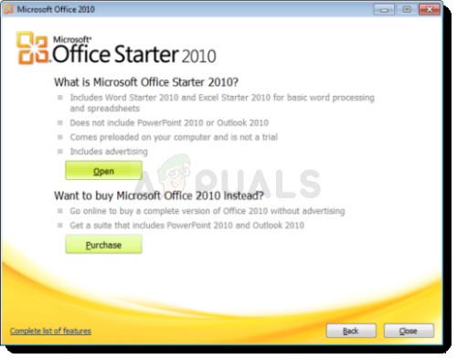 แก้ไข:ไม่สามารถเปิด Microsoft Word Starter 2010 ได้ ลองอีกครั้งหรือซ่อมแซมผลิตภัณฑ์ในแผงควบคุม 