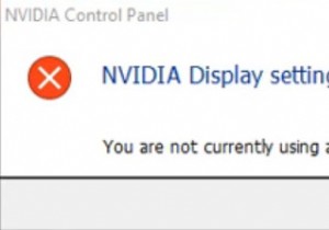 แก้ไข:การตั้งค่าการแสดงผล NVIDIA ไม่พร้อมใช้งาน 