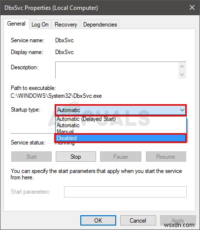 DbxSvc  ไม่สามารถเชื่อมต่อกับไดรเวอร์  