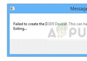 แก้ไข:ไม่สามารถสร้างอุปกรณ์ d3d9 ได้ 