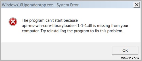 แก้ไข:Api-ms-win-core-libraryloader-l1-1-1.dll หายไป 