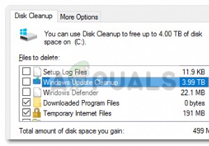 แก้ไข:บั๊กการล้างข้อมูลบนดิสก์ 3.99 TB ที่ใช้โดย Windows Updates 