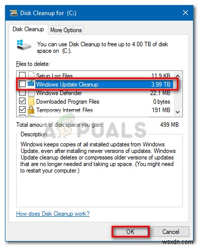 แก้ไข:บั๊กการล้างข้อมูลบนดิสก์ 3.99 TB ที่ใช้โดย Windows Updates 