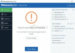 วิธีแก้ Malwarebytes Real-Time Web Protection จะไม่เปิด Error 