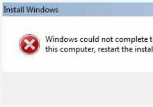 แก้ไข:Windows ไม่สามารถติดตั้งให้เสร็จสมบูรณ์ได้