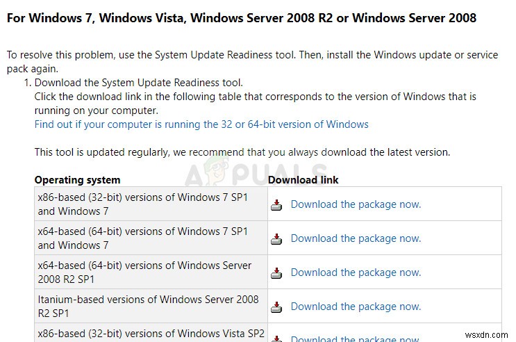 แก้ไข:รหัสข้อผิดพลาดของ Windows Update 80070308 