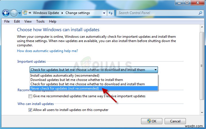 แก้ไข:รหัสข้อผิดพลาดของ Windows Update 80070308 