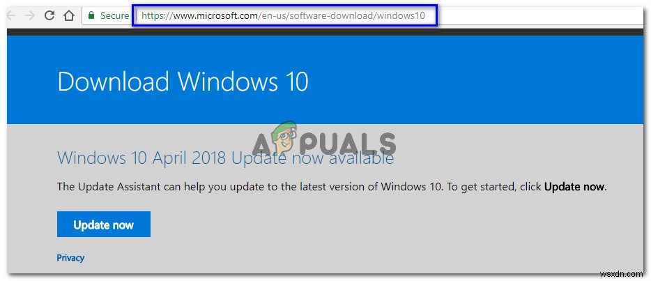 ตัวติดตั้งออฟไลน์ Windows 10 