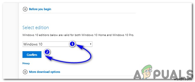 ตัวติดตั้งออฟไลน์ Windows 10 