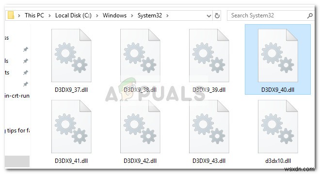 แก้ไข:d3dx9_40.dll หายไปหรือไม่ได้ออกแบบมาให้ทำงานบน Windows 