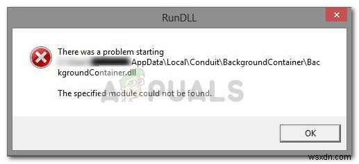 แก้ไข:เรียกใช้ DLL BackgroundContainer.dll Error 