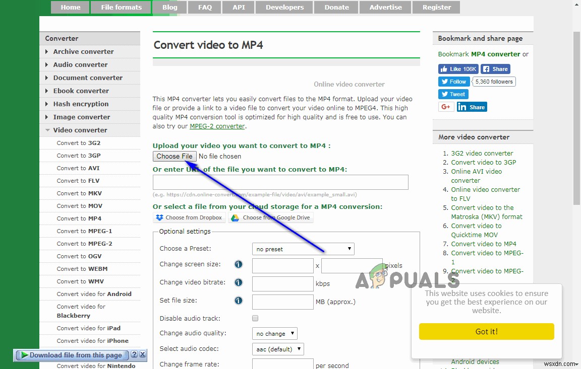 วิธีแปลง WLMP เป็น MP4 