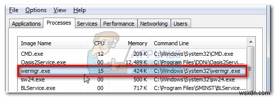 wermgr.exe คืออะไร