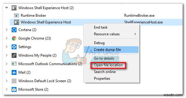 Windows Shell Experience Host คืออะไร  shellexperiencehost.exe  