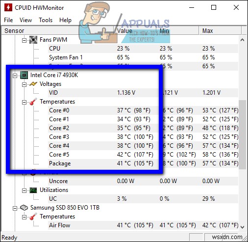 วิธีตรวจสอบอุณหภูมิ CPU บน Windows 10 