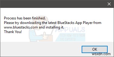 แก้ไข:โปรแกรม Bluestacks ไม่เริ่มทำงาน 