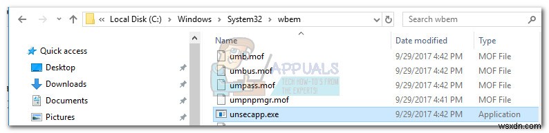 คืออะไร:Unsecapp.exe  Asynchronous Callbacks for WMI Client Application  