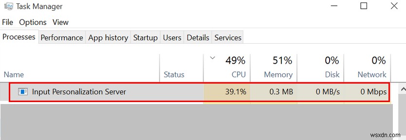 แก้ไข:การใช้ CPU และหน่วยความจำสูงโดย  Inputpersonalization.exe  