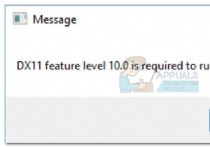 แก้ไข:ต้องใช้คุณลักษณะ DX11 ระดับ 10.0 เพื่อเรียกใช้เครื่องยนต์ 