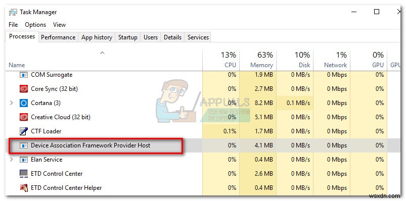 แก้ไข:dasHost.exe CPU สูงและการใช้หน่วยความจำ 