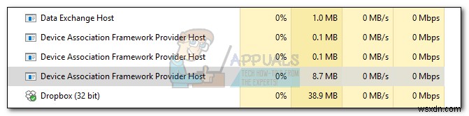 แก้ไข:dasHost.exe CPU สูงและการใช้หน่วยความจำ 