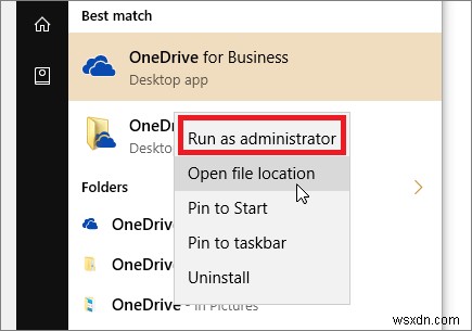 แก้ไข:การใช้งาน CPU สูงโดย OneDrive  OneDrive.exe  