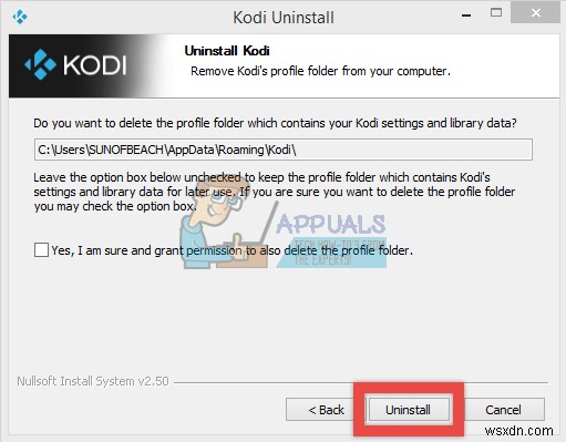 วิธีการ:ถอนการติดตั้ง Kodi บน Windows 10 