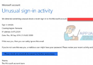 แก้ไข:กิจกรรมการลงชื่อเข้าใช้บัญชี Microsoft ที่ผิดปกติ 