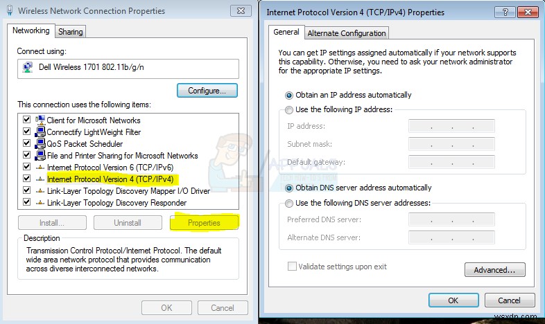 แก้ไข:DHCP ไม่ได้เปิดใช้งานสำหรับ Wifi