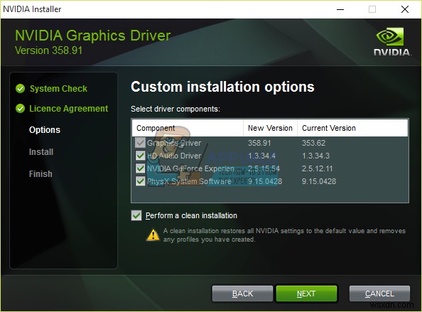 วิธีย้อนกลับไดรเวอร์ NVIDIA 