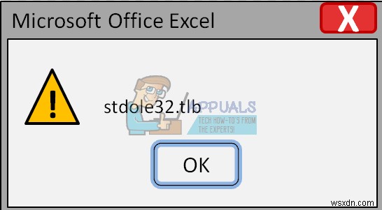 แก้ไข:ข้อผิดพลาด Microsoft Excel 2007 stdole32.tlb 